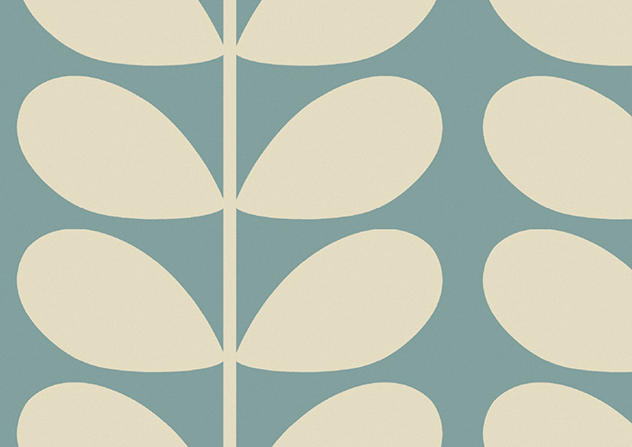 Orla Kiely Jumbo Solid Stem, Duckegg - Roller Blind - Image 6